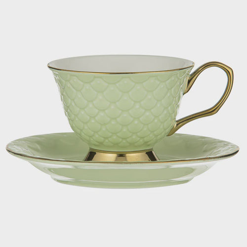 Pistachio Ripple Cup & Saucer