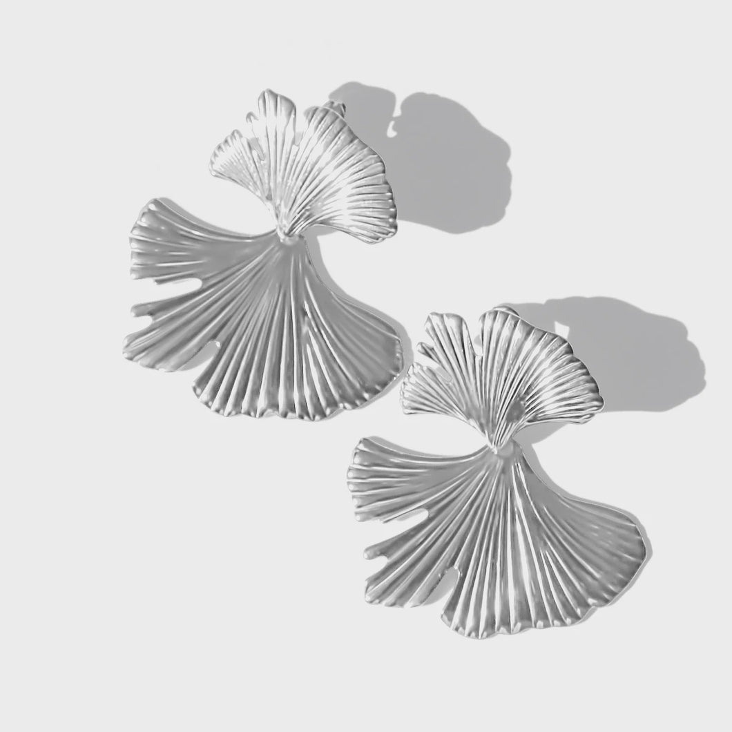 Silver Fan Club Earrings