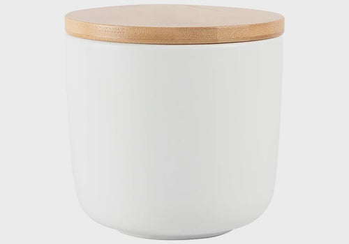 White 13cm Canister