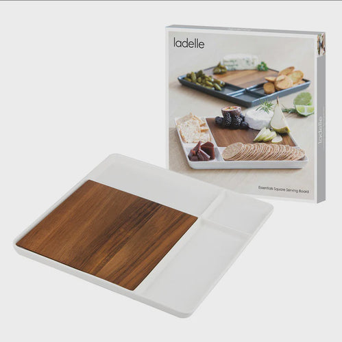 White Square Serve Board