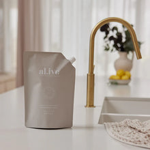 900ml hand wash refill - watermelon & lime by Al.ive Description Our refill pouches are designed to refill your existing al.ive kitchen bottles whilst helping to reduce the amount of plastic used. Rosies Gifts, Mosgiel.
