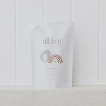 640ml Al.ive gentle pear baby wash refill Our refill pouches are designed to refill your existing al.ive baby bottles, helping to reduce the amount of plastic.