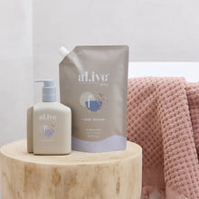 Al.ive 640ml Apple Blossom Bubble Bath Refill  A sustainable solution that doubles your bubble bath supply.