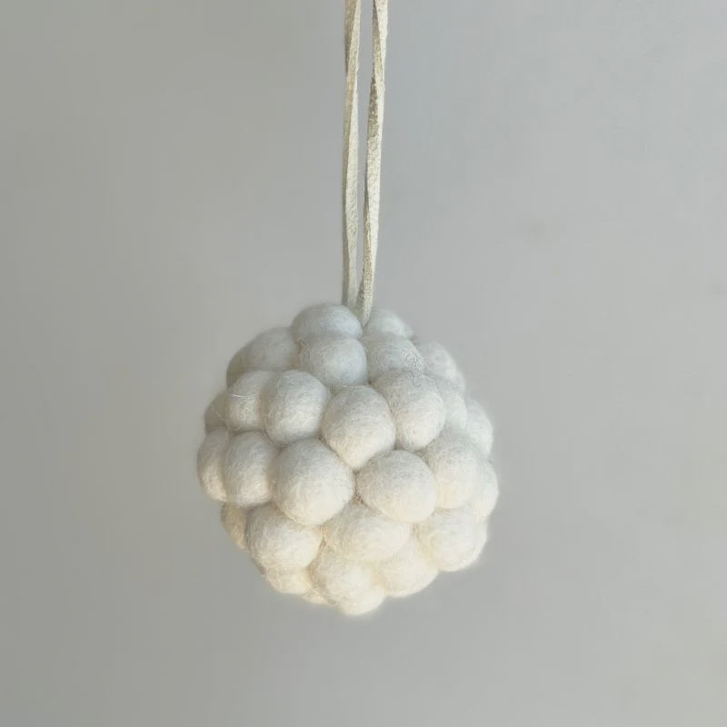 Natural Felt Bauble