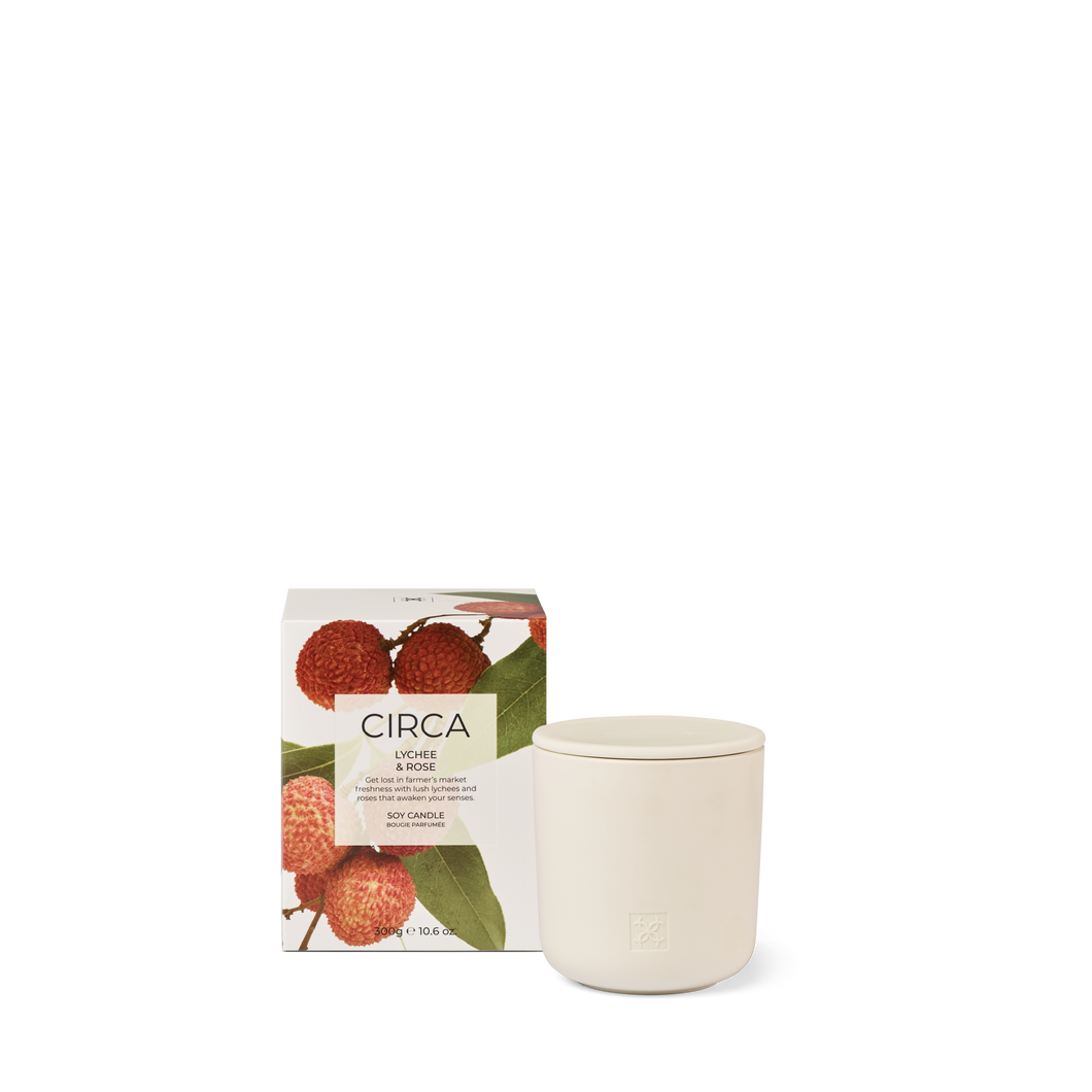 300g Candle - Lychee & Rose