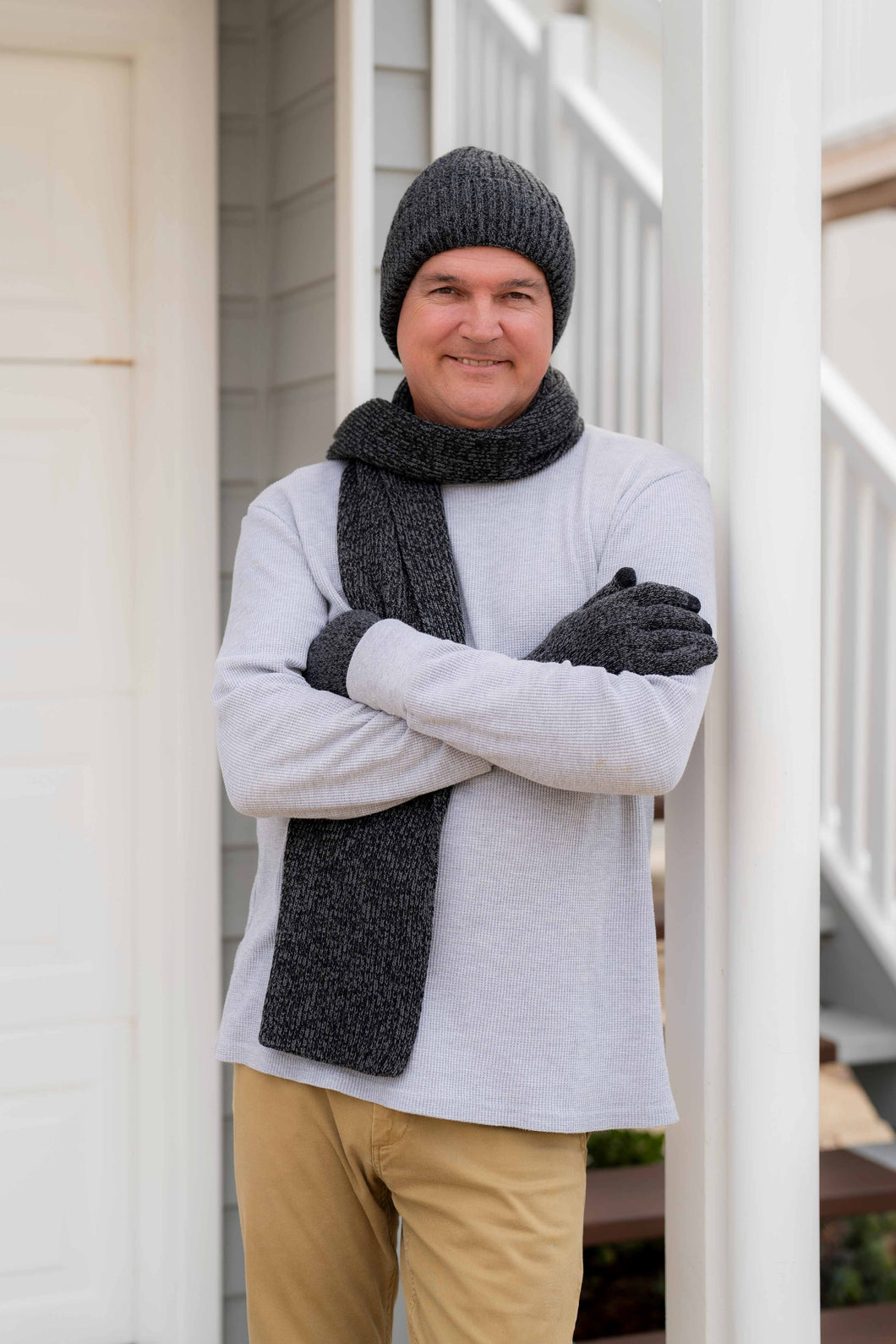 Charcoal Denver Scarf