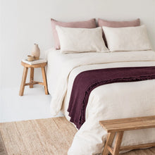 Fig Ribbed Throw Foxtrot Home. Made in New Zealand with homegrown lambswool from Kate’s Hawke’s Bay farm. 100% NZ Lambswool Blanket Throw. Rosies Gifts, Mosgiel, Dunedin.
