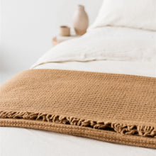 Ginger Honey Ribbed Throw Foxtrot Home. Made in New Zealand with homegrown lambswool from Kate’s Hawke’s Bay farm. 100% NZ Lambswool Blanket Throw. Rosies Gifts, Mosgiel, Dunedin.