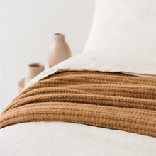 Ginger Honey Ribbed Throw Foxtrot Home. Made in New Zealand with homegrown lambswool from Kate’s Hawke’s Bay farm. 100% NZ Lambswool Blanket Throw. Rosies Gifts, Mosgiel, Dunedin.