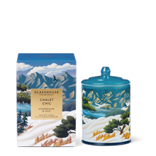 Chalet Chic Tabac Blossom & Amberwood 380g Triple Scented Soy Candle Wrap yourself in a snow-dusted chalet, where Freesia and Jasmine bloom like frost-kissed petals.