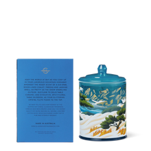 Chalet Chic Tabac Blossom & Amberwood 380g Triple Scented Soy Candle Wrap yourself in a snow-dusted chalet, where Freesia and Jasmine bloom like frost-kissed petals.