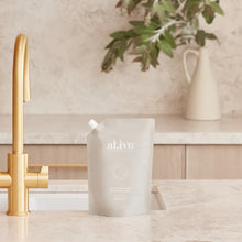 900ml dish wash refill - lemon & pomegranate by Al.ive Description Our refill pouches are designed to refill your existing al.ive kitchen bottles whilst helping to reduce the amount of plastic used. Rosies Gifts, Mosgiel.