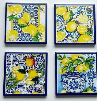 Lemons Coasters Set