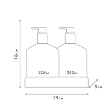 The al.ive baby Hair and Body Duo in Gentle Pear contains a Baby Wash and Body Lotion, both housed in a convenient non-slip tray with easy-to-pump lids.
