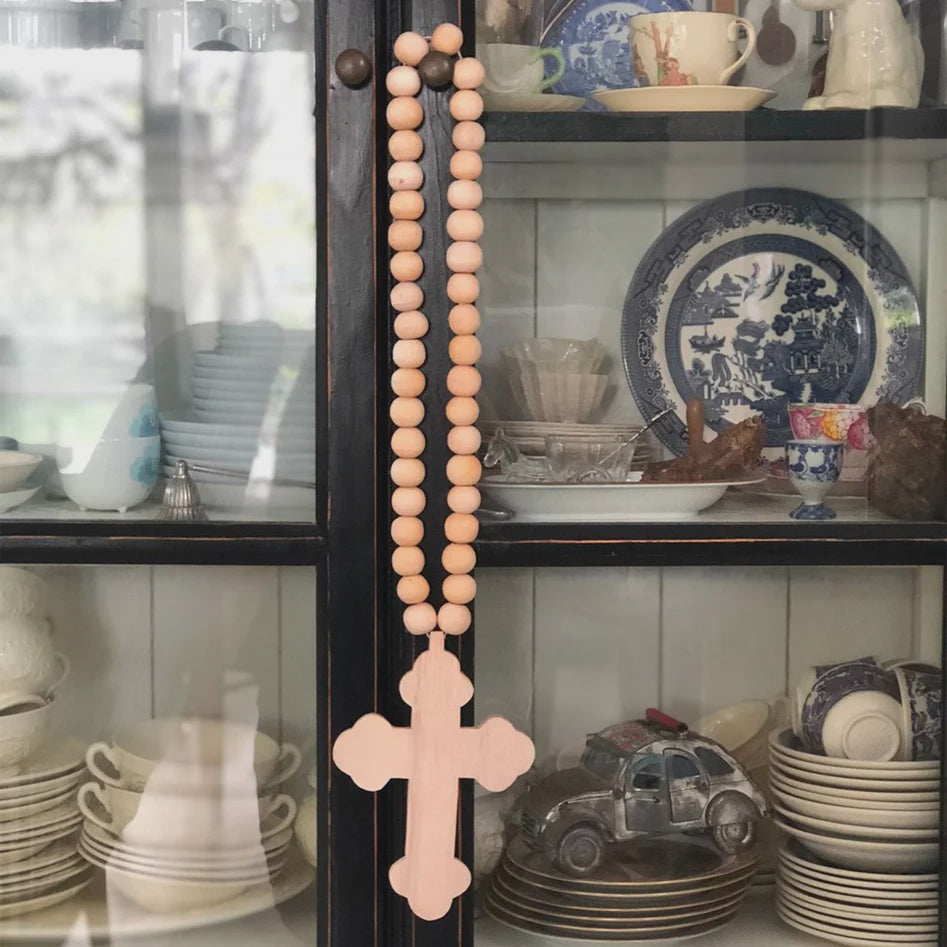 Blush Raven Wall Cross