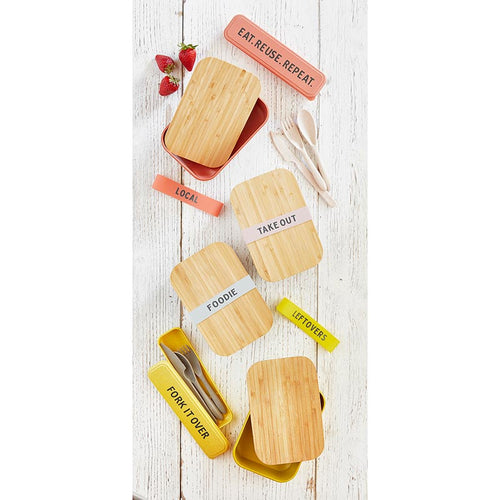Bamboo Lunch Box (various styles) Ditch boring single-use plastic bags and make your eye reach for leftovers with this eco friendly lunch box! With a large single compartment, this is the perfect size for lunches and snacks! Rosies Gifts, Mosgiel, DUnedin