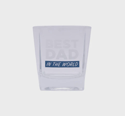Father's Day Best Dad Whisky Glass, perfect gift for Dad. Rosies Gifts, Mosgiel, Dunedin for an amazing range of gifts for everyone.