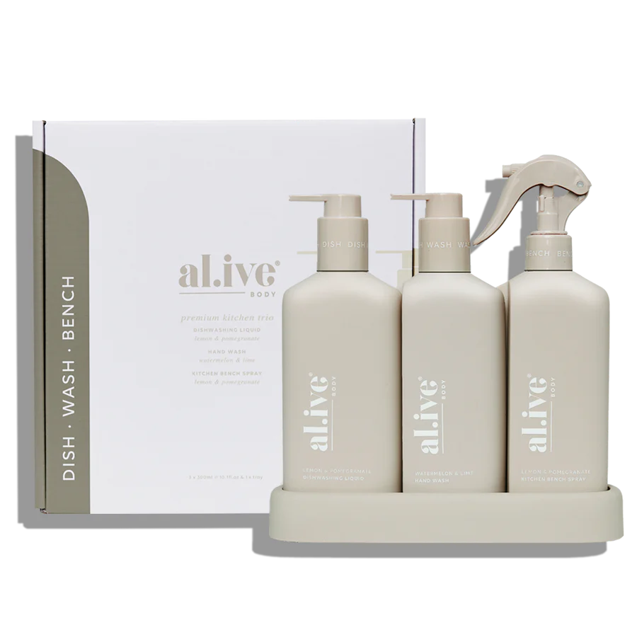 Kitchen Trio Lemon & Pomegranate + Watermelon & Lime. by Al.ive