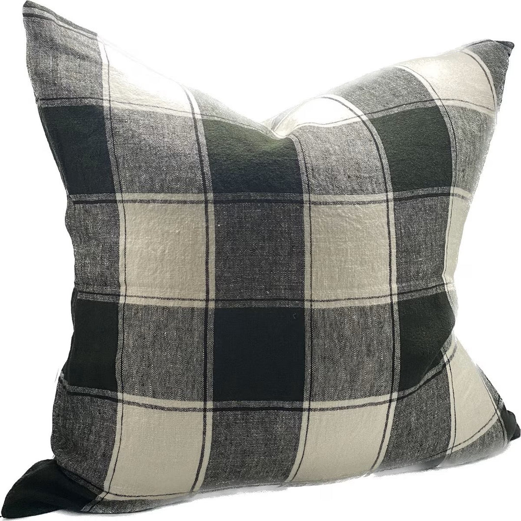 Black Linen Cushion