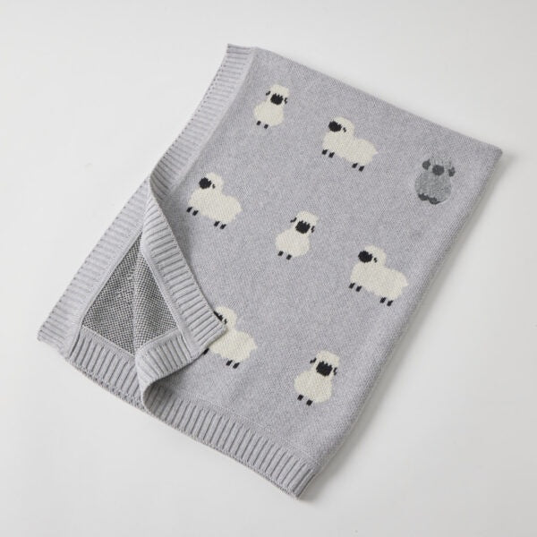 Little Meadows Knitted Blanket