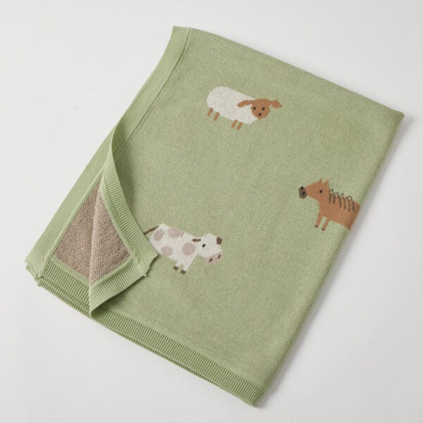 Buddies Knitted Baby Blanket