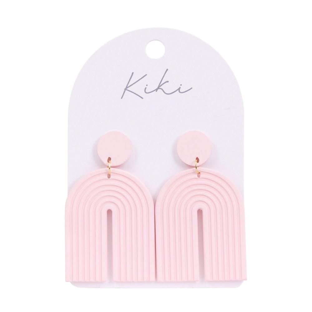 Pink Arch Earrings