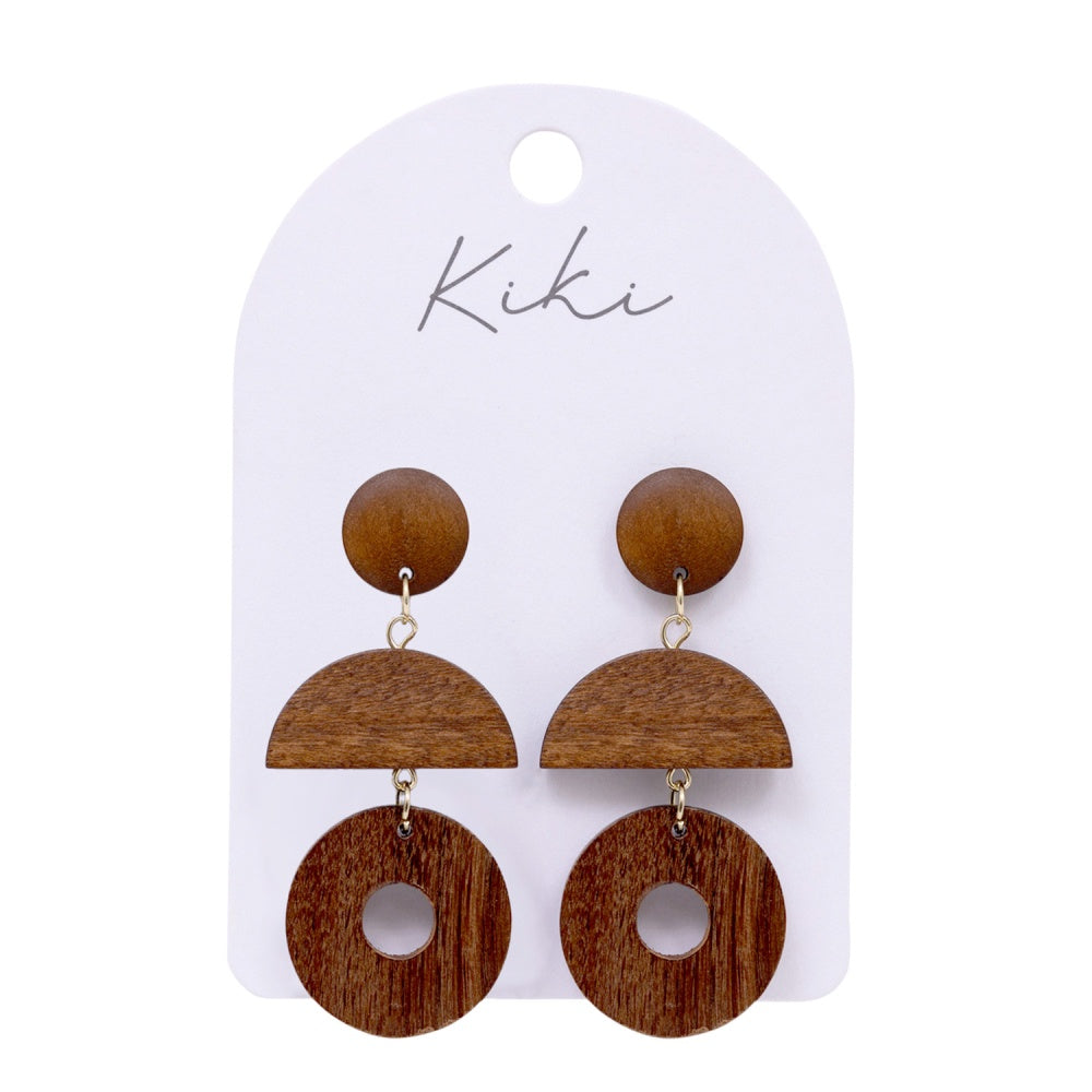 Wood Curve Earrings