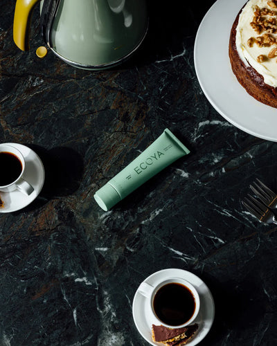 Ecoya French Pear Hand Cream. The essence of a crisp, tree-ripened Queensland pear is captured and blended with a hint of the creamiest vanilla and infused with clove for a rich, sophisticated scent. Rosies Gifts & Homeware for quality home & body fragrances.