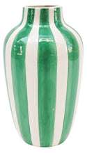 Halcyon Stripe Vase 20cm Featuring a traditional silhouette, and finished in a playful stripe, the Halcyon Vases will bring a bright, fun aesthetic to your living space. Dimensions: 20 x 12 x 12cmMaterials: ceramic. Rosies Gifts, Mosgiel, Dunedin