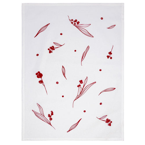 Mistletoe Sprigs Tea Towel