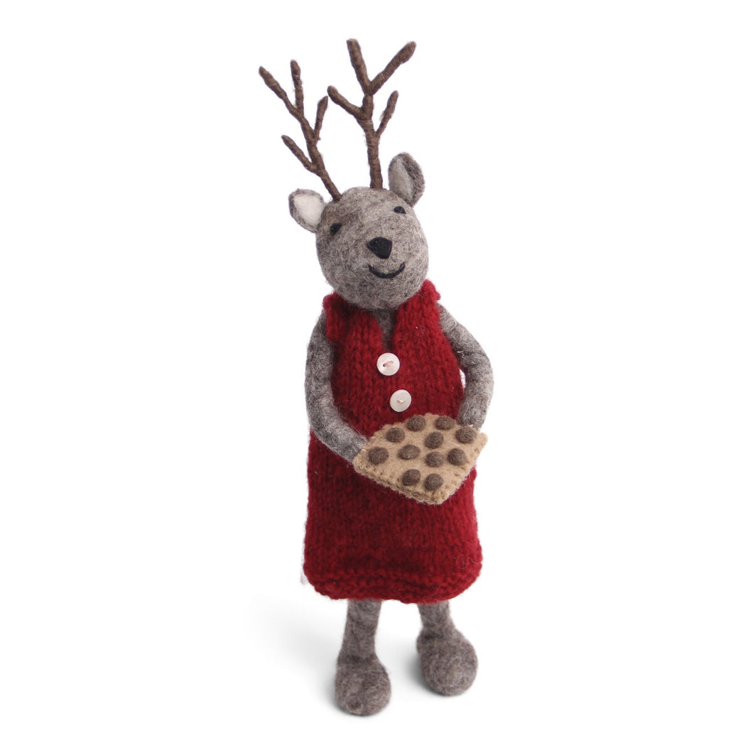 Grey Deer with Baking Tray