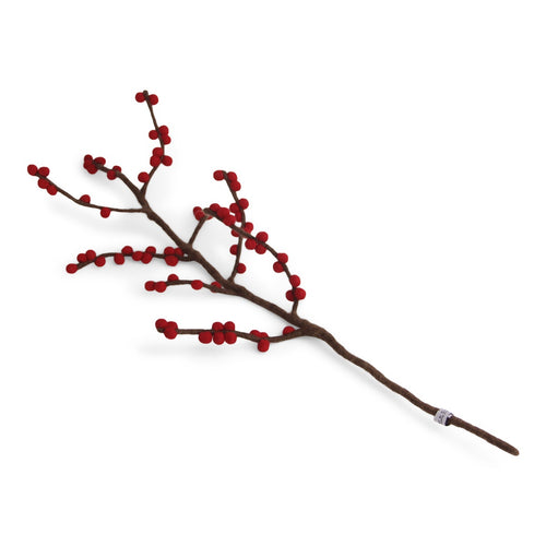 Felt Branch w berries