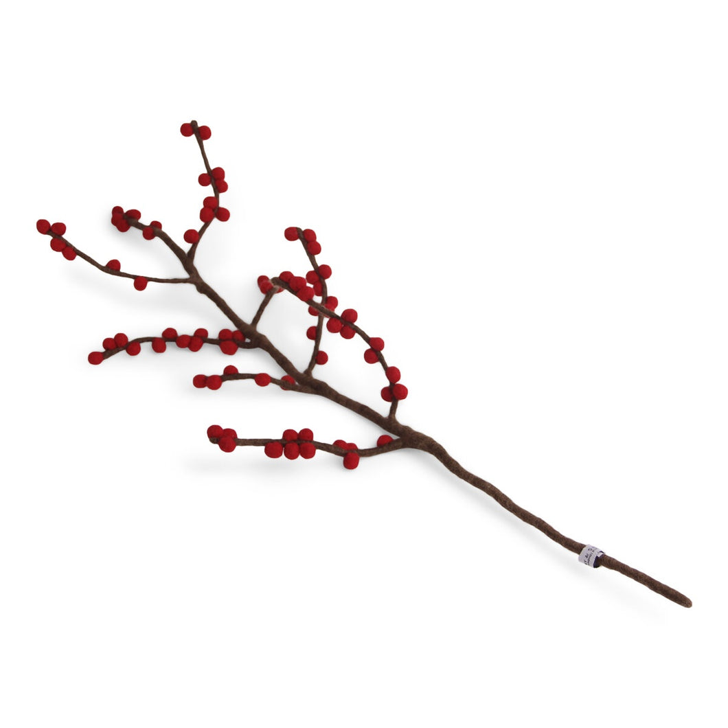 Felt Branch w berries