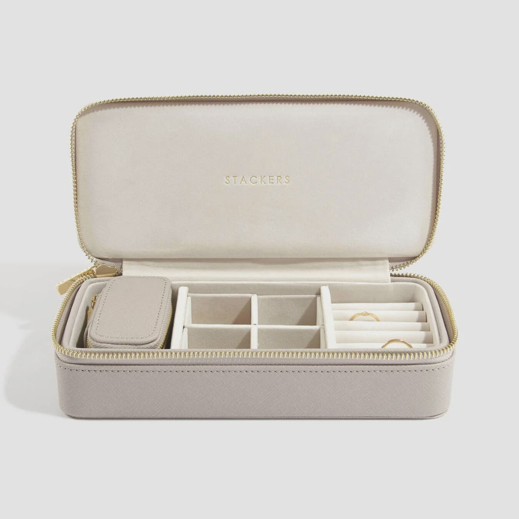 Stackers Lg Travel Box - Taupe