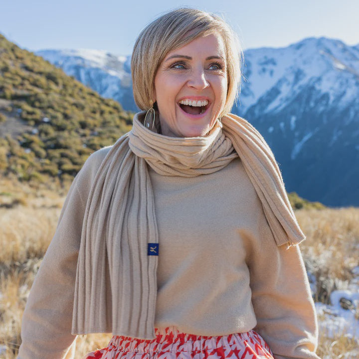 Hemprino Rib Scarf - Tussock