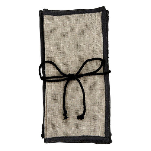 Napkins-Beige Linen Set Of 4 Description Bring refined style to your tabletop with these linen napkins. Simple enough to mix and match! Pair with our leather accessory rings for a finished look. •Product Size: 15CM SQ •Material: Linen