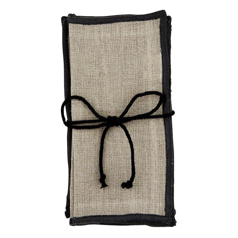 Napkins-Beige Linen Set Of 4 Description Bring refined style to your tabletop with these linen napkins. Simple enough to mix and match! Pair with our leather accessory rings for a finished look. •Product Size: 15CM SQ •Material: Linen