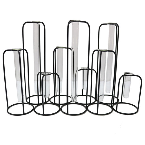 Dressed with greenery and dainty flowers, this test tube vase will create a centrepiece for any space. Suitable for the living room, dining room, study, bedroom or balcony.  Rosies Gifts, Mosgiel, Dunedin has that special something to brighten your home.