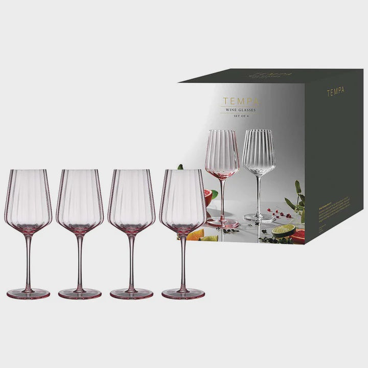 Esme Blush 4pk Wine Glass