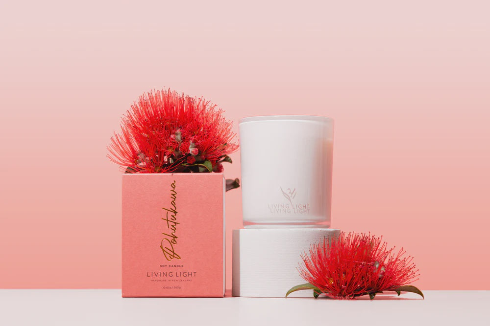 Living Light Pohutukawa Soy Candle