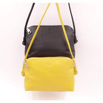 Genuine Leather Small Compact Everyday Bag Zip Fastening Single Internal Compartment with a zip and non secure pocket Fixed Strap. Rosies Gifts & Homeware, Mosgiel, Dunedin for your leather bag / handbag needs.