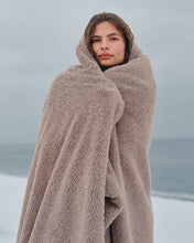 Faux Fur Throw - Warm Grey