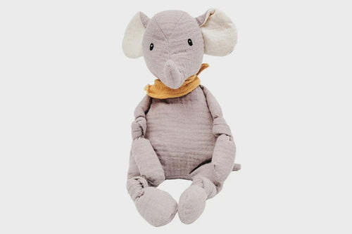 Muslin Elephant Soft Toy