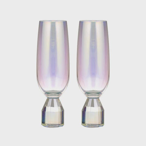 Ava Opal 2pk Champagne Glass