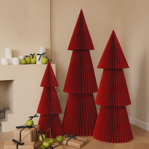 Paper Xmas Tree Red