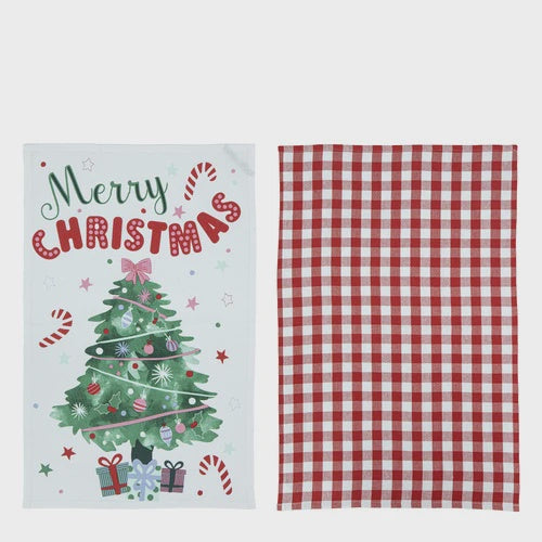 Merry Days Xmas 2pk Towel
