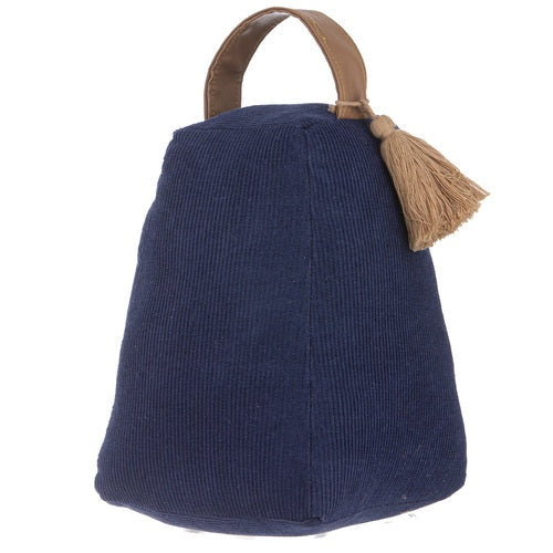 Navy Courduroy Door Stop