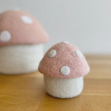 Felted Toadstool Trinket Box (Blush) A little storage box for you or the little person in your life. Handmade in Nepal from 100% NZ wool and non-toxic dyes.