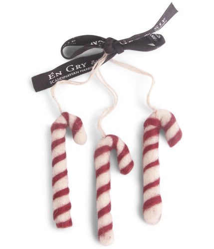 Set of 3 Candy Cane