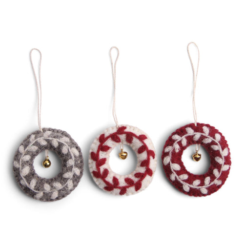 Mini Wreath Ornaments (3)